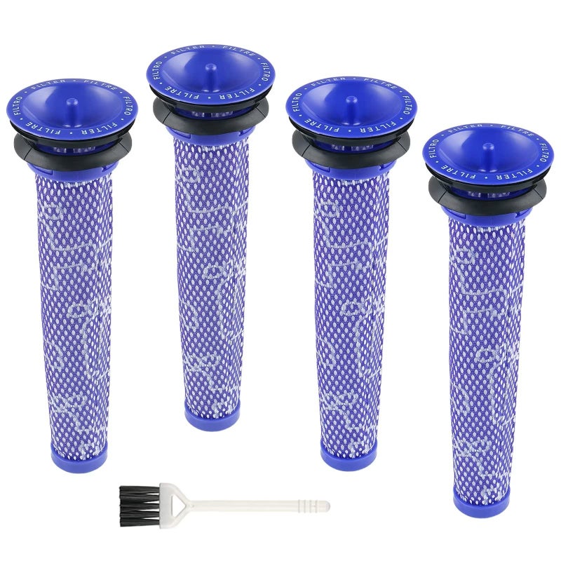 MXZONE Filter Replacements for Dysonn Filter V6 V7 V8 DC58 DC59 Animal Absolute Cordless Vacuum Cleaner Parts, 4 Washable Pre Filters for Dysonn Vacuum, Compare to Part 965661 01 - Image 1